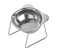 HGZLQKD Elevated Tilted Cat Bowl Raised Dog Bowl Single Nonslip Watering with Stand Food Water Dish Pet Feeder for Drinking