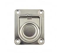 HGZLQKD Fastener Stainless Steel Deck Latch Recessed Pull Loop Boat Hardware Secure Top Suitable for Storage Doors Marine restorations
