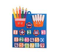 HGZLQKD Felt Arithmetic Board Math Learning Board Busy Board Counting Board Number Board With Reusable Felt Pieces and Cleanup Use suitable for quiet, color to 1, style to 1