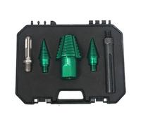 HGZLQKD Firewood Splitting Drill Bit Set with Kindling Splitter and Storage Case - Farm Efficiency, Outdoor Camping, Family Heating, and Firewood Splitting, Square Handle