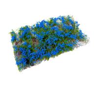 HGZLQKD Flower Cluster Lowland Shrubs Tuft Miniature Flower Vegetation Group for Layout,Miniature Bases,Architecture Building Model, blue