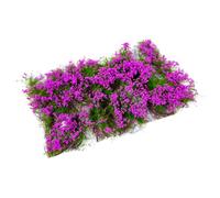 HGZLQKD Flower Cluster Lowland Shrubs Tuft Miniature Flower Vegetation Group for Layout,Miniature Bases,Architecture Building Model, Purple
