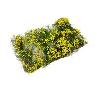 HGZLQKD Flower Cluster Lowland Shrubs Tuft Miniature Flower Vegetation Group for Layout,Miniature Bases,Architecture Building Model, yellow