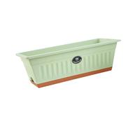 HGZLQKD Flower Window Box Vegetable Planter Rectangular 50x19x16cm Windowsill Planter for Garden Kitchen Multifunctional, Light Green