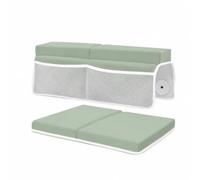 HGZLQKD Foldable Bath Kneeling Pad with Elbow Support Pad Comfortable for Caregivers, Parents, Light Green
