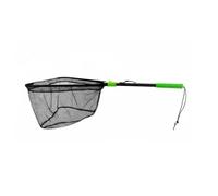 HGZLQKD Foldable Fishing Net Landing Net Triangular Hand Net Telescopic Fishing Gear Aluminum Alloy Frame Single Button Folding Lightweight Portable Suitable for pond fishing canoe runs family