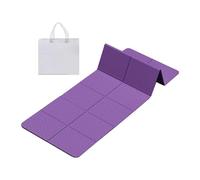 HGZLQKD Foldable Mat Folding Exercise Mat Multifunctional Accessories Pad with Storage Bag for Outdoor Pilates Workout, Purple