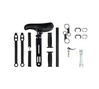 HGZLQKD Front Mounted Childrens Bike Seat with Handlebars Childrens Bike Seat with Full Guardrail Adjustable for Pedaling Parents