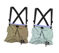 HGZLQKD Fruit Picking Bag Pouch Storage Pouch, Multi Function Adjustable Canvas Foraging Holder Harvest Bag for Outdoor, Pear Mango, Khaki and Blue Gray