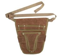 HGZLQKD Garden Waist Belt Gardening Tools Belt Garden Tool Pouch Tool Waist Pouch for Woodwork, Brown