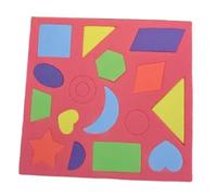 HGZLQKD Geometric Puzzle Shape Tile EVA Foam Easy to Clean Soft Floor Mat Learning Toy for Kids Preschool Boys Girls Gift