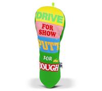HGZLQKD Golf Club Headcover Driver Cover Protector Sleeve Guard Leather Padded Lining Cushioned Interior With Hanging Loop And Tag Suitable for practice rounds course use gift giving home storage