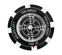 HGZLQKD Golf Green Reader Ball Marker Round Bubble Level for Men and Women Green Reading Aid Lightweight Precision, Black