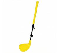 HGZLQKD Golf Practice Club Adjustable Telescopic Club Swing Target Mark Head Textured Grip Portable Build suitable for indoor training school sports casual outdoor practice, Yellow