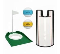 HGZLQKD Golf Putting Putting Mirror Golf Putting Cup Alignment Balls Target Flag Portable Aid For Eye And Face Alignment Suitable for home practice indoor training office breaks travel use