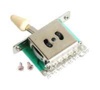 HGZLQKD Guitar Pickup Lever Switch St/Sq, Guitar Pickup Toggle Switch Accessories with Plastic Tip, Professional Guitar Pickup Selector Switch for Electric Guitar, Easy to Install, Yellow 5 Way