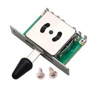 HGZLQKD Guitar Pickup Lever Switch St/Sq, Guitar Pickup Toggle Switch Accessories with Plastic Tip, Professional Guitar Pickup Selector Switch for Electric Guitar, Easy to Install, Black 3 Way