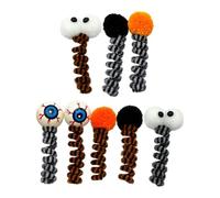 HGZLQKD Halloween Cat Spring Toys Teaser Cartoon Replacement Decoration Interactive Toys for Themed Party Kitten Garden Indoor Cat, 8pcs