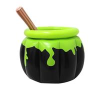 HGZLQKD Halloween Inflatable Cauldron,Candy Kettle Cooler Party Decoration Spooky Decor Beverage Holder for Beach Summer Pool