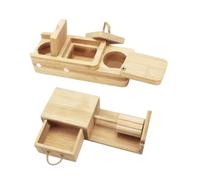 HGZLQKD Hamster Foraging Toy Hide Treats Puzzle Educational Enrichment Snuffle Game for Small Animals Rabbit Rat Guinea Pig Gerbil
