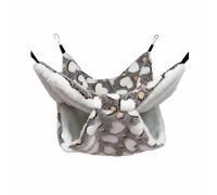 HGZLQKD Hanging Hamster Nest Cotton Hanging Bed with Straps Cozy Small Animal Hideaway Suitable for Hamsters Squirrels Sweet Flying Squirrels Indoor Cages, 18x18cm