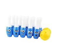 HGZLQKD Kids Bowling Set Indoor Play Toys Interactive Motor Skills Friends Play Set 10 Pins and 2 Balls Sports Game for Party Favors