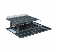 HGZLQKD Kit Scale Model Parking Garage Display Multi Level Parking Structure Roadway Base Scene Space Saving Design PVC, Steel Frame Structure Platform Assembly H Model