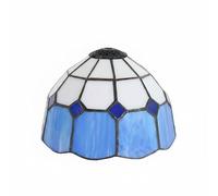 HGZLQKD Lamp Cover with Lively Coastal Style and Versatile Fixture Compatibility Including Pendant Lights Table Lamps and Wall, Blue, White, Small Hole, Tiffany Style, Stained Glass