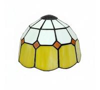 HGZLQKD Lamp Cover with Lively Coastal Style and Versatile Fixture Compatibility Including Pendant Lights Table Lamps and Wall, Goose Yellow, White, Small Hole, Tiffany Style, Stained Glass