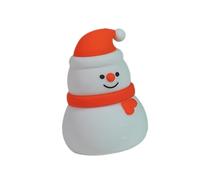 HGZLQKD Light, Festive Night Light, Gift, Rechargeable Children's Lamp with USB Port, Atmospheric Light for Camping, Children's Room, Snowman Style