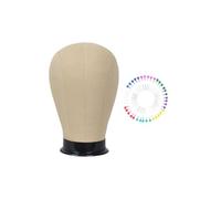 HGZLQKD Mannequin Head Model Hat Wig Display Stand Display Hair Hats Hairpieces Caps Storage Rack Canvas Block Head for Headset Hat, 53cm head