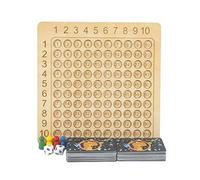 HGZLQKD Mathematics Multiplication Table Counting Toy Blocks Board Toddlers Kids
