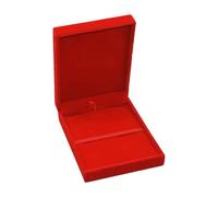HGZLQKD Medals Display Case Storage Box Velvet Protection Portable Organizer Holder for Pin Beach Tags Gymnastics Runners Insignia, Red