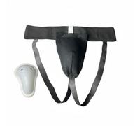 HGZLQKD Men Cup Protector Support Athletic Groin Cup With Textile Shell And Engineered Internal Structure Lightweight Comfort For Sports suitable for fighting , Black , L
