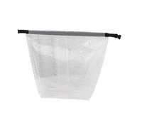 HGZLQKD Mesh Toiletry Bag Shaving Bag Transparent Wash Toiletry Bathroom Mesh Bag with Handle Makeup Bag Bathing Bag for Girls Boys, white, L