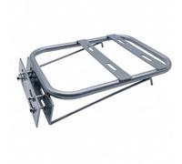 HGZLQKD Metal Rear Luggage Rack with Mounting Bracket Universal Motorcycle Rear Luggage Rack for Daily Commuting, White Thick