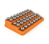 HGZLQKD Milling Storage Organizer with Collet Rack Tray Tool Holder Tiered Step Layout Thickened PP Build Suitable for Workshop Benches Commercial Settings, ER32 Collet Storage Box