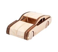HGZLQKD Mini Car Graffiti Children Educational Assembly Toy Coordination Train Car Jigsaw Wooden DIY Toy for Party Birthday Adults, style E