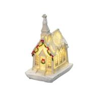 HGZLQKD Miniature Glowing Mini House | Tabletop, Lighted winter House, Snowy, Decor, for Mantel, Style B