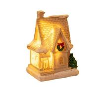 HGZLQKD Miniature Glowing Mini House | Tabletop, Lighted winter House, Snowy, Decor, for Mantel, Style G