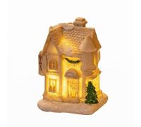 HGZLQKD Miniature Glowing Mini House | Tabletop, Lighted winter House, Snowy, Decor, for Mantel, Style H