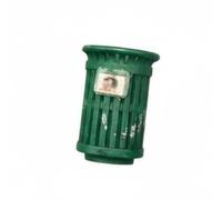 HGZLQKD Miniature Trash Can Garbage Bin Model Realistic Dustbin Accessory Vintage Suitable for Miniature Scene Setups, Green