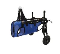 HGZLQKD Mobility Support Device Dog Cart with Metal Alloy Frame Rear Front Harness Support Suitable for Mobility Aid Training, Blue, L Height 17-42CM, Chest 46-58CM, Leg Range 18-37CM
