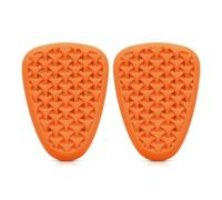 HGZLQKD Motorcycle Hip Protector Pads Inserts With Universal Fit TPV Core CE Certified Ventilated Cooling Suitable for daily commuting track riding use , Hip Protector - PU Material , Orange