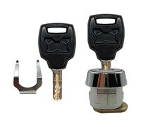 HGZLQKD Motorcycle Rear Trunk Lock Cylinder,Replacement,Easy to Install Motorbike Accessories Sturdy Tail Trunk Lock with Keys Set, 20mm flat