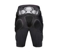 HGZLQKD Motorcycle Riding Pants Shorts Impact Shorts Guarding Shorts With EVA Cushioning And Flexible Waistband Breathable Mesh Construction Suitable for motocross biking training , Black , XL