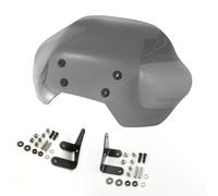 HGZLQKD Motorcycle Wind Wind Deflector Screen With Installation Set Hard Coated Acrylic Scratch Resistant Curved Aerodynamic Design suitable for three wheeled motorcycle riders daily use, Grey