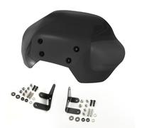 HGZLQKD Motorcycle Wind Wind Deflector Screen With Installation Set Hard Coated Acrylic Scratch Resistant Curved Aerodynamic Design suitable for three wheeled motorcycle riders daily use, Black