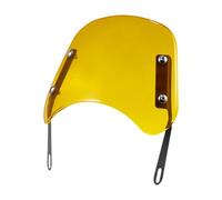 HGZLQKD Motorcycle Windshield Protection for Motorbike Accessories Easy to Install Sturdy Wind Deflector with Mount, Yellow
