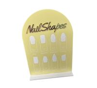 HGZLQKD Nail Art Display Stand,Nails Colors Display Stand,Nail Art Tool,DIY,Showing Holder Nail Color Board Nails Tips Display Board, yellow